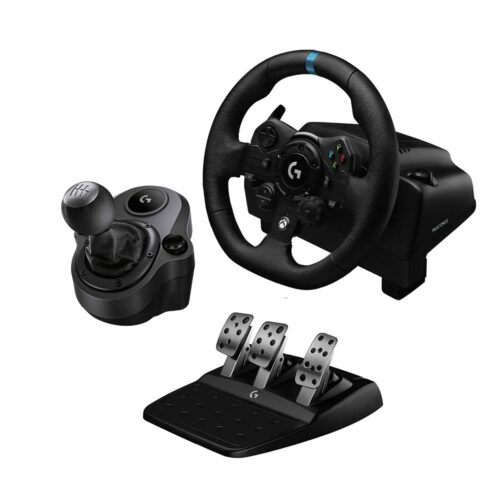 Timón Con Pedales Logitech Gamer G923 Xbox/Pc + Palanca