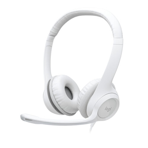Audífonos Con Micrófono Logitech H390 Usb Blanco