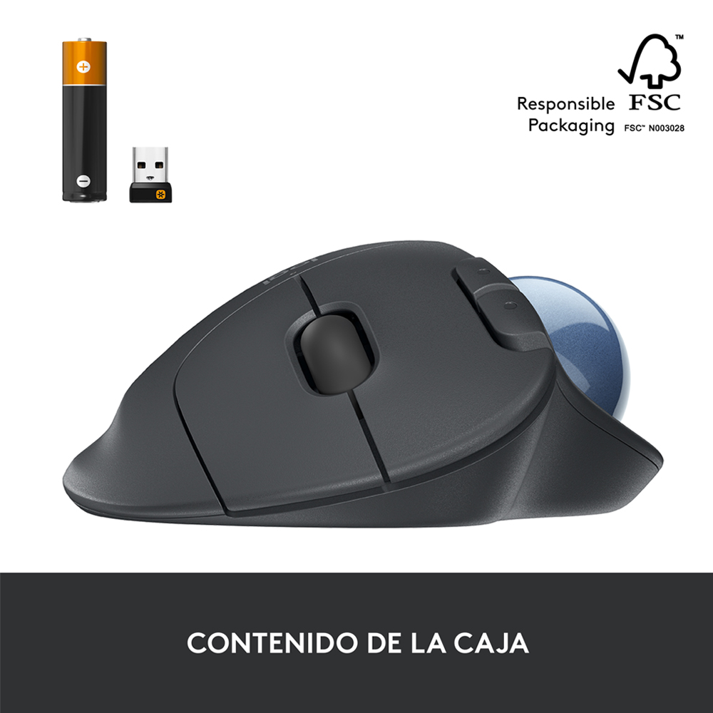 Mouse Logitech Inalámbrico Trackball ERGO M575S - Imagen 8