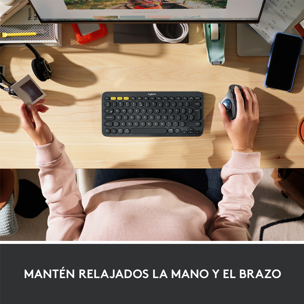 Mouse Logitech Inalámbrico Trackball ERGO M575S - Imagen 4