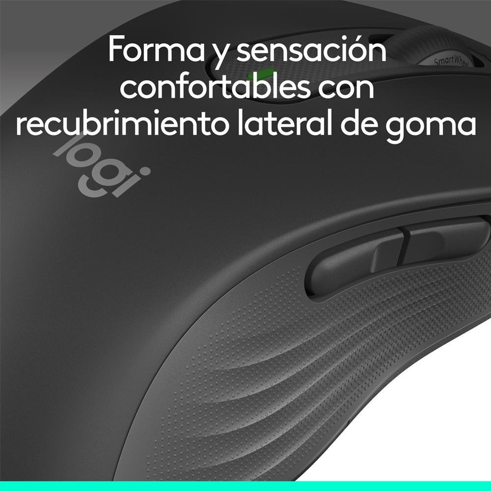 Mouse Logitech Signature M650 LARGE IZQUIERDO Wireless BT Negro - Imagen 6
