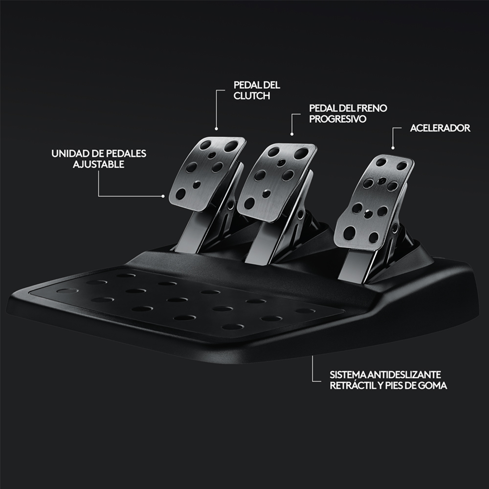 Timón con Pedales Logitech G29 para PS5/PS4/PC - Imagen 6