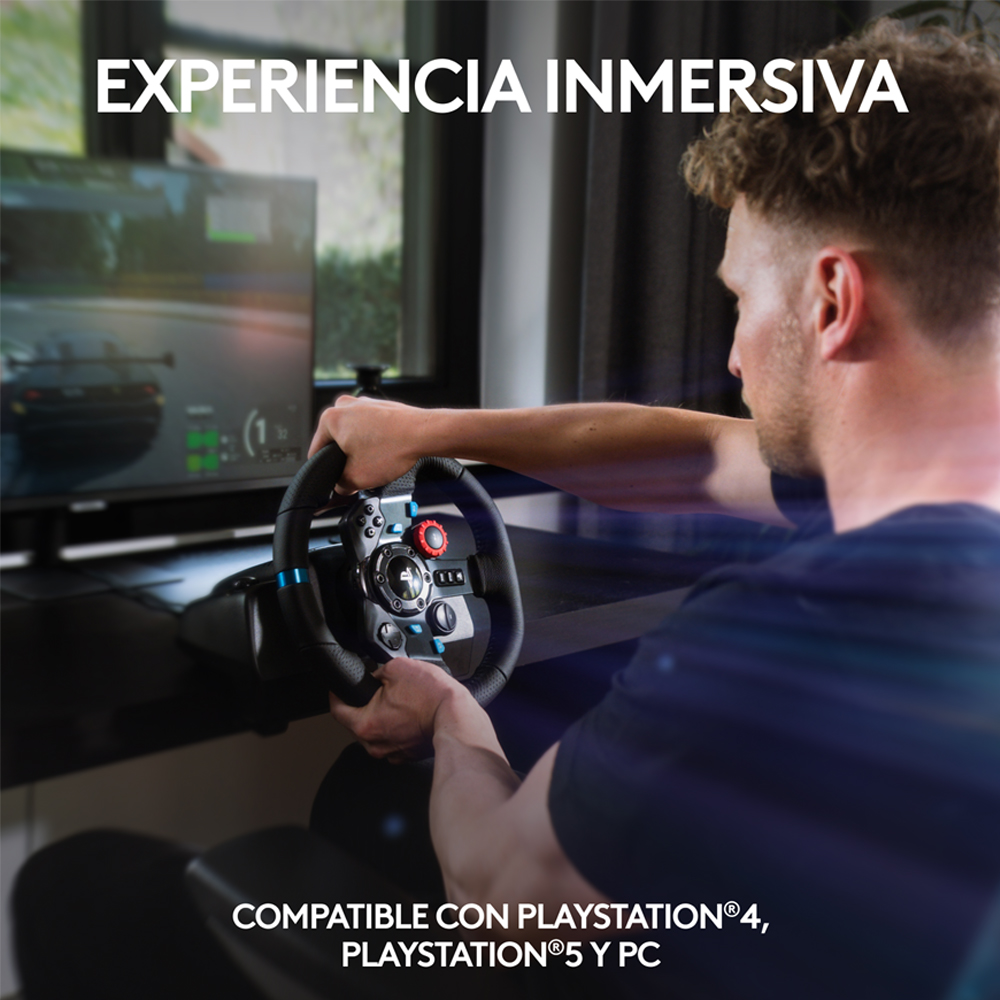 Timón con Pedales Logitech G29 para PS5/PS4/PC - Imagen 4