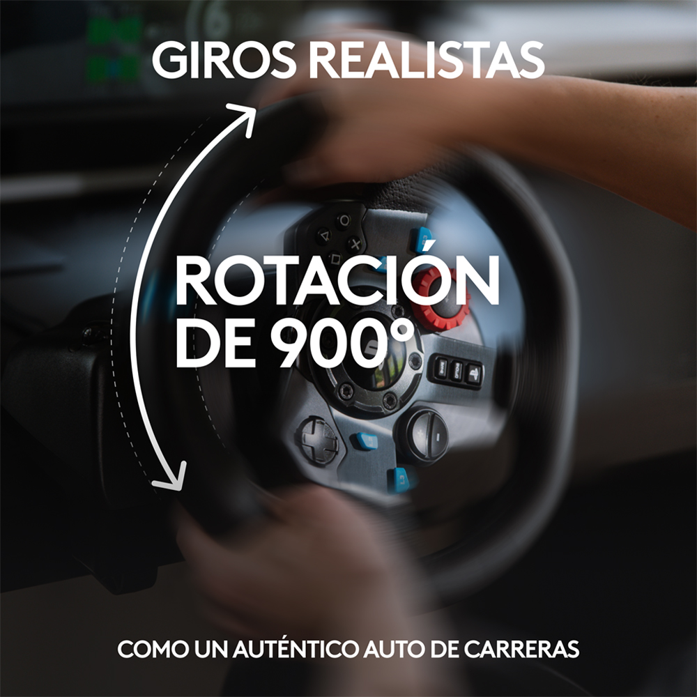 Timón con Pedales Logitech G29 para PS5/PS4/PC - Imagen 3